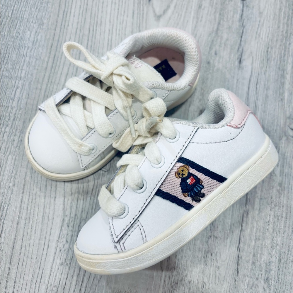 Polo Ralph Lauren Vintage Polo Bear White Sneakers